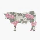 Rose Bull Art Print