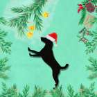 Christmas Dog Art Print