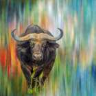 Grazing Horns Art Print