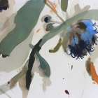 Blue Nectar I Art Print