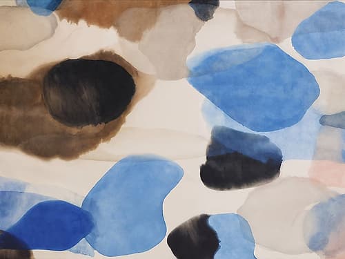 Indigo Impressions III Minimalist Print