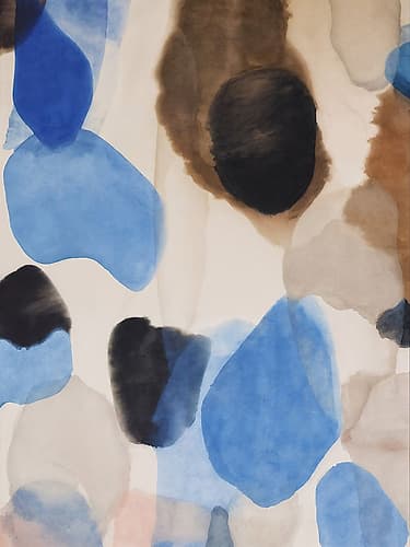 Indigo Impressions III Minimalist Print