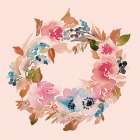 Garland Blush Poster Art Print