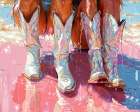 Glittering Gem Boots Art Print