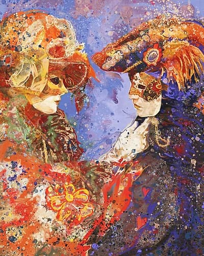 Romance Venice II Art Print