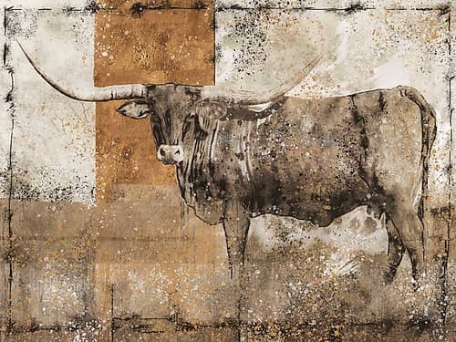 Long Horn Original Art Print