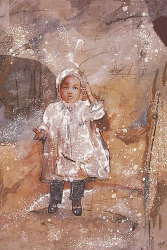 Little African Girl Art Print