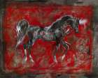 Red Lepa Zena Differnt Border Art Print