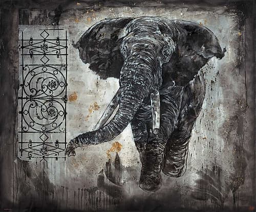 Elephant Art Print by Marta Wiley