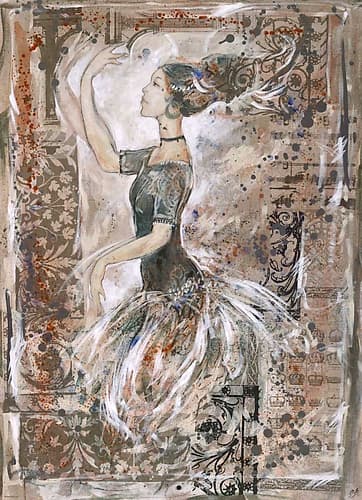 Collage Dancer Inspirational Print