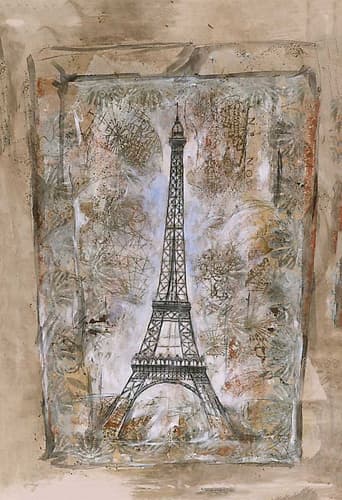 City Scape, Beige hue Art Print