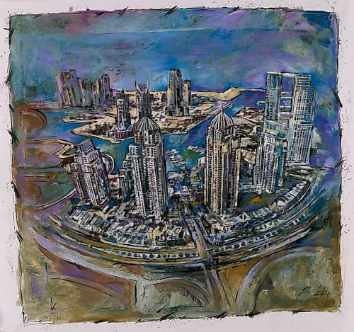 Arial Landscape Art Print