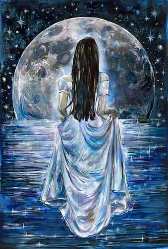 Blue Moon Art Print