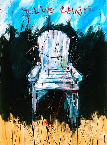 Blue Chair color Inspirational Print