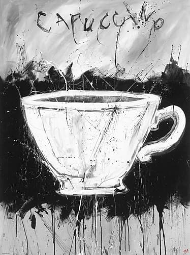 Cappuccino Coffee Print