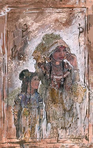 African Mother and Child Art Print