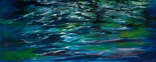 Abstract Blue XXII Art Print by Marta Wiley
