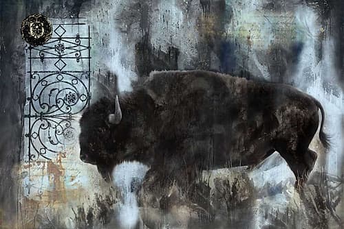 Buffalo Blue Art Print by Marta Wiley