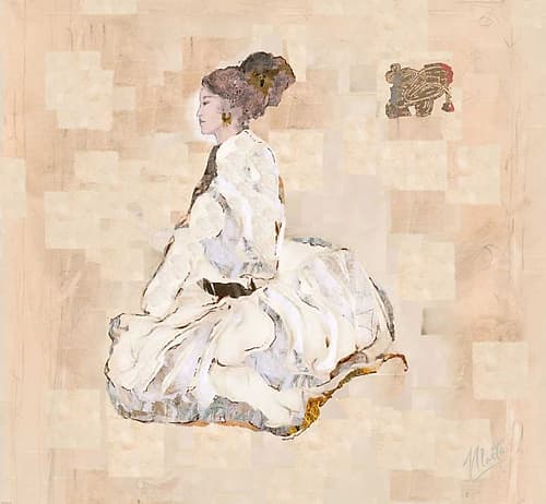 Cashmere Silk II Beige Art Print