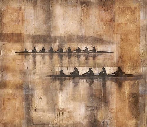 Sculling I Art Print