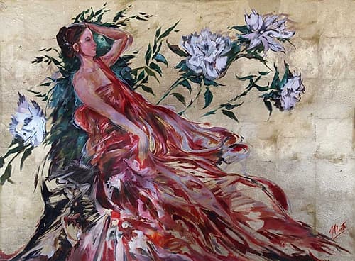 Red Primavera Light Art Print