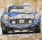 Blue Car Art Print