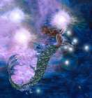 Mermaid blue tint Art Print