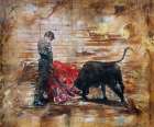 Bull Fighter Dark Art Print