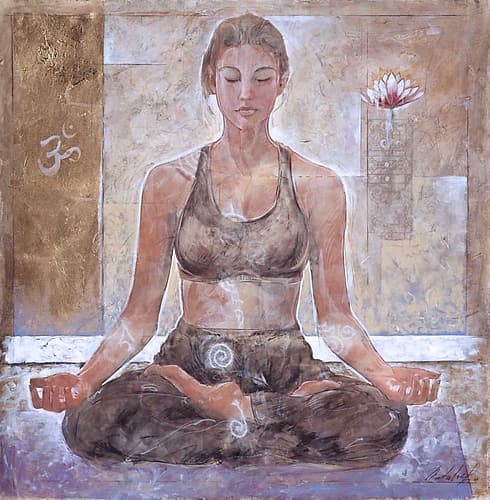 Yoga I- Light Art Print