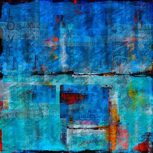 Abstract Dark Art Print by Marta Wiley