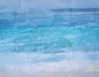 Cerulean blue Art Print