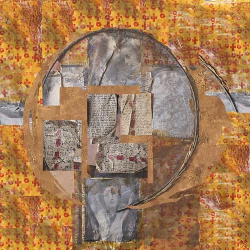 Golden Abstract III Art Print by Marta Wiley