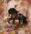 Gallop taupe Art Print