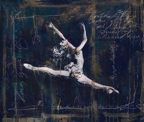 Ballet V Inspirational Print