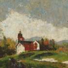 Vermont, Red Barn I Art Print