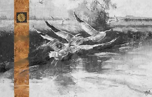 Goose I BW Art Print
