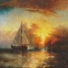 Sailing Sun Art Print