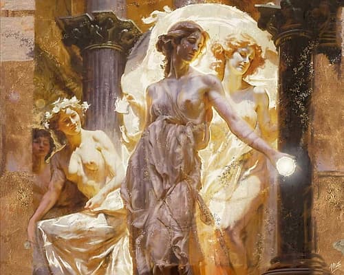Apollo And Muses II Figurative Print