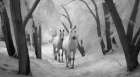 Infrared Horses I Art Print