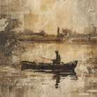 Abstract Boat Collage I Art Print
