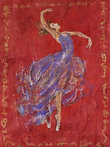 Red Dancer I Art Print
