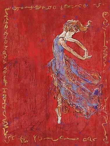 Red Dancer II Art Print
