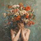 Flower Face Art Print