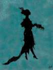 Blue Silhouette Art Print