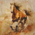Horser Running II Art Print