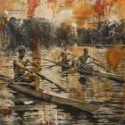 Sculling I Art Print