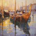 Venice Boats II Art Print