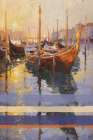Venice Boats IIII Art Print