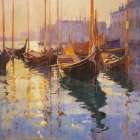 Venice Boats V Art Print