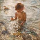 Child In Water II Art Print